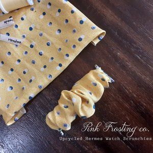 Scrunchies made from Vintage Hermes fabric! One of a kind hand sewn!